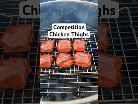 Teaching you how to make competition chicken thighs #bbq #chickenrecipes #meat #pitmaster