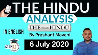 English 6 July 2020 - The Hindu Editorial News Paper Analysis [UPSC/SSC/IBPS] Current Affairs