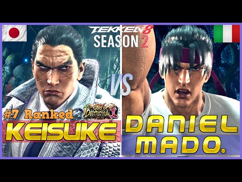 T8 ▰ KEISUKE (#7 Ranked Kazuya) vs DANIEL MADO (Jin) ▰ Tekken 8 High Level Gameplay