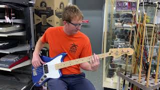 Video thumbnail for Squier Jaguar Bass by East Coast Music Exchange