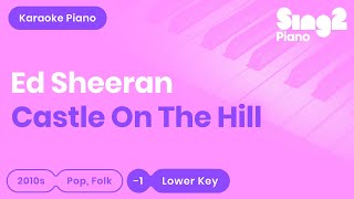 Castle on the Hill (Lower Piano Karaoke) Ed Sheeran