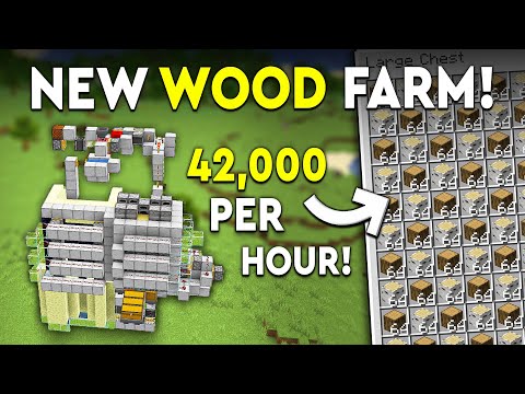 Insane Minecraft Wood Farm - 42k P/HR!