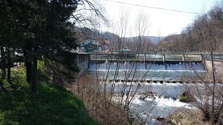 Brana na reci Gradac Valjevo Srbija 15.03.2020.  (4K)