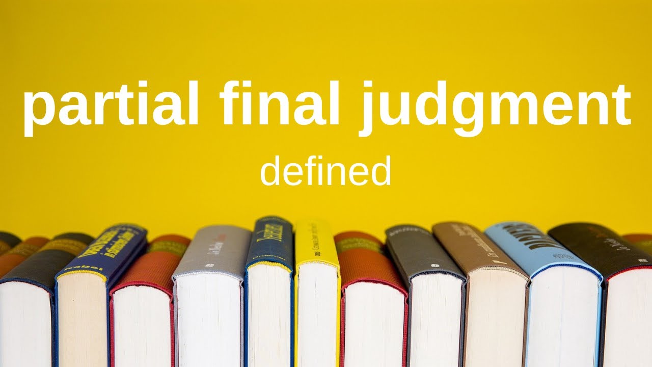 Partial Final Judgment | Explained Simply (Civil Procedure)
