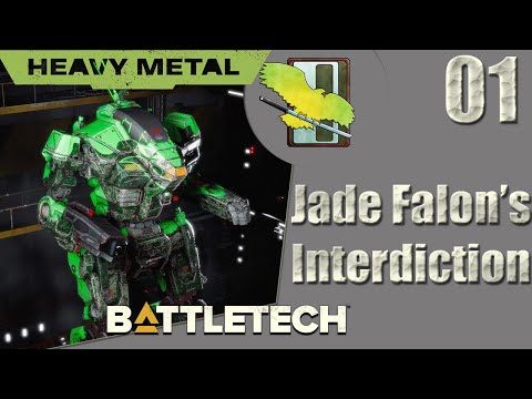 BATTLETECH Heavy Metal DLC - Career mode - Jade Falcon's Interdiction - Episode 01