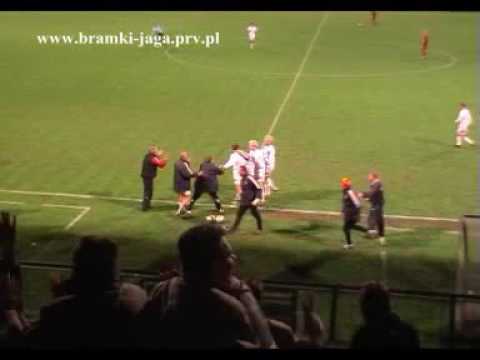 Widzew Łódź - Jagiellonia 1:2 XXIV kolejka II ligi 2004/2005 - bramka na 1:2