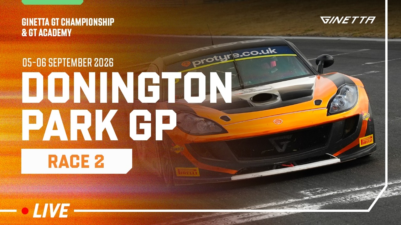 LIVE | Race 2 | Donington Park | Ginetta GT Championship & GT Academy