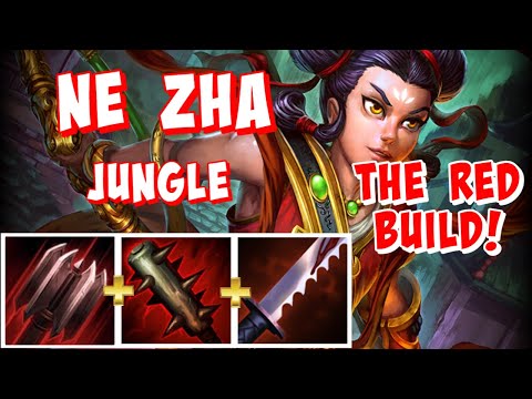 NE ZHA JUNGLE - THE RED BUILD IS INSANE! - SMITE SEASON 9
