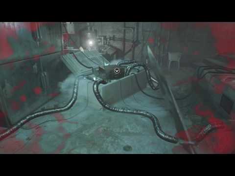 Resident Evil 7 Use Cart Break Barrier in Salt Mine Get to Lab Save Point