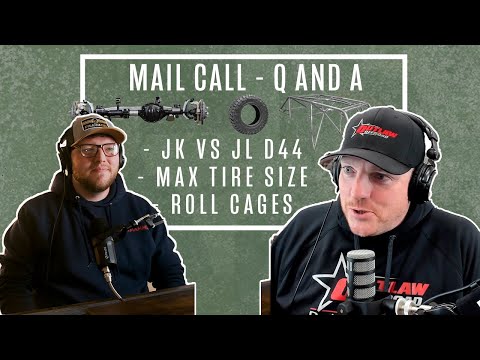 Jeep JK vs JL Axles, What Size Tires..., Roll Cages | Q and A