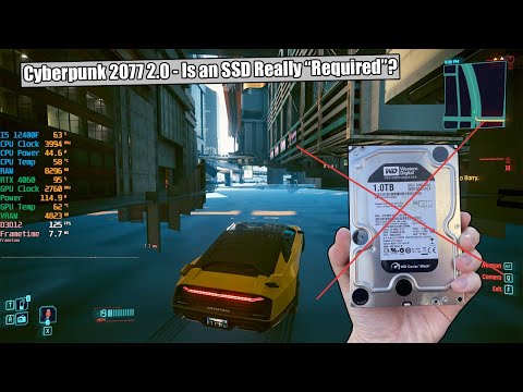 Cyberpunk 2077 Update 2.0 vs Hard Drive - Is an SSD Really “Required”?