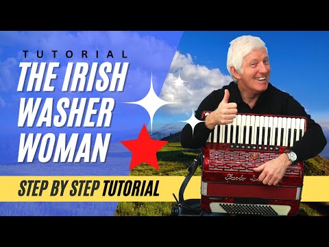 Piano Accordion Lesson: The Irish Washerwoman Step by Step Tutorial