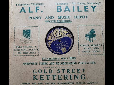 From Your Lips - Frank Weir And His Saxophone - 78rpm
