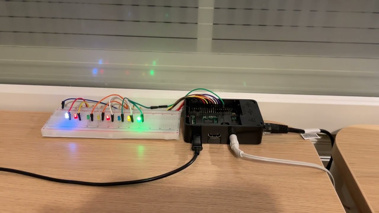 Modplayer with 8-channel Raspberry Pi LED visualization