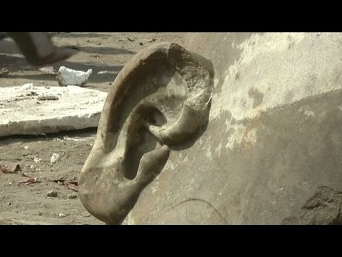 Unika faraostatyer funna  - Nyheterna (TV4)