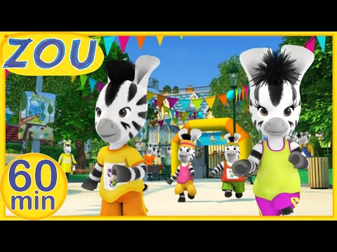 NUOVI EPISODI! Zou in italiano 🦓 Gli sport 🦓 60 min COMPILAZIONE | Cartoni animati