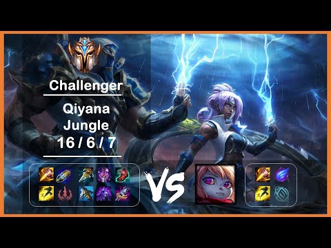 Jungle Qiyana vs Poppy KR Challenger Patch 12.5