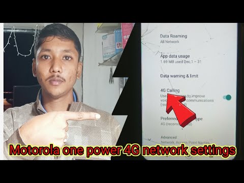 Motorola one power//4G network, settings solution.?