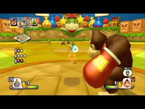 Mario Super Sluggers Challenge Mode - Vs. Bowser Jr.