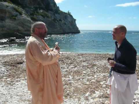 Jay Radha Madhava bhajan on the beach