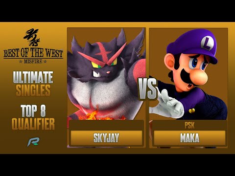 Best of the West II TOP 8 QUALIFIER - Skyjay (Incineroar) Vs. WaKa (Luigi) - SSBU