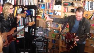 Aimee Mann and Ted Leo at NPR's "Tiny Desk," Feb. 2014
