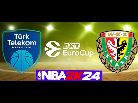 [BKT EUROCUP 2023/2024] Turk Telekom vs Slask Wroclaw (SIMULACIÓN)  NBA2K24 [4k]