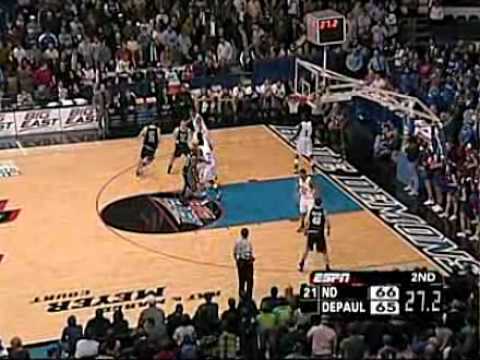 DePaul Blue Demons v. Notre Dame Feb 8th 2007