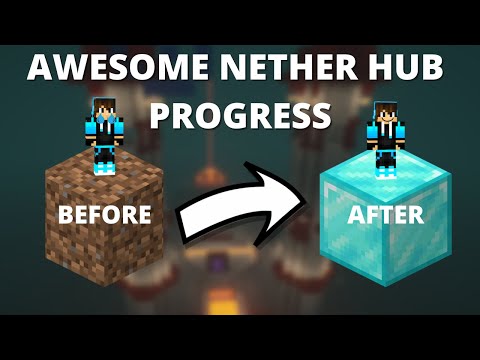 Awesome Loony inspired Nether Hub Progress! | | Episode 1 of the NEW survival series!