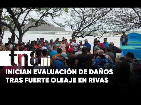 Autoridades de Tola y San Juan del Sur evalúan daños tras fuerte oleaje en Rivas
