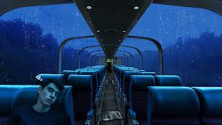 10 Hours 😴 Sleep Immediately Within 10 Minutes With Heavy Rain On Window On Train