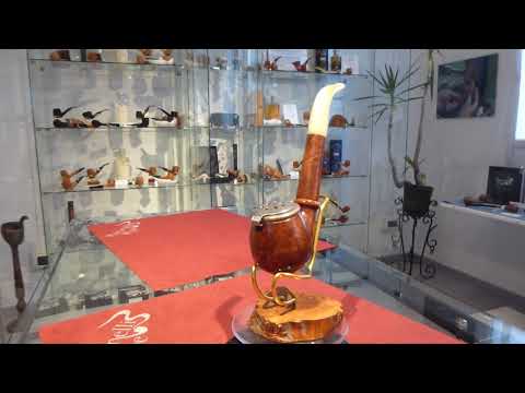 Pipa radica e corno giant bent anno 1930 - www.paronellipipe.it