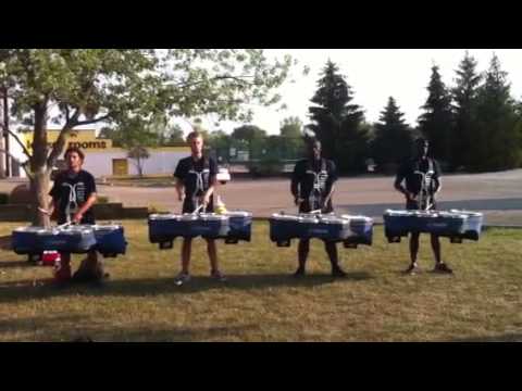 Bluecoats 2012 Drum Feature-Quads
