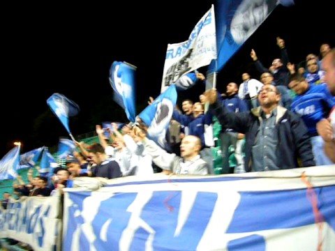 2008/09 Coppa Italia Siena-Empoli 0-2 Ultras Empoli in trasferta
