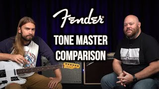 Video thumbnail for Fender Tone Master Deluxe Reverb Comparison | Original vs. Blonde by Alamo Music Center