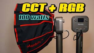 Manbily 100W LED cob lights RGB and CCT