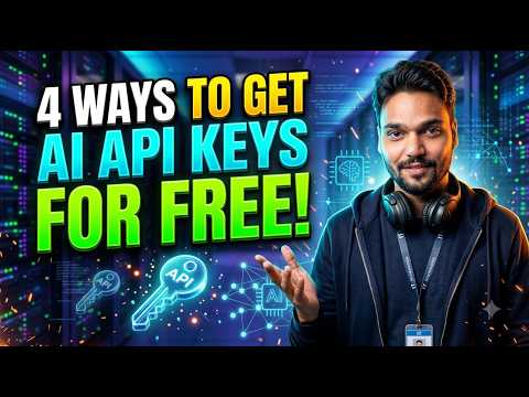 4 Ways to Get AI API Keys for FREE 🔥 Gemini, Grok, NVIDIA & OpenAI
