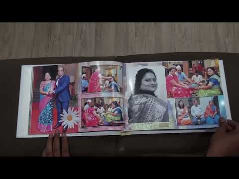 Engagement Photo book | Engagement Album Slideshow | Omphotostudiophotography | Aniket & Tejashree |