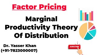 Marginal Productivity Theory Of Distribution
