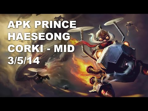APK Prince HaeSeong Mid Corki vs Galio - KR Challenger Rank Game 10.7