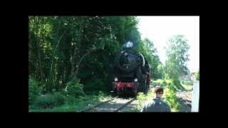 preview picture of video 'Dampfeisenbahn Weserbergland in Obernkirchen im Mai 2012'