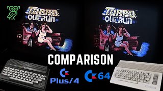 Turbo Outrun (2024) | Comparison Commodore 64 vs. Plus/4