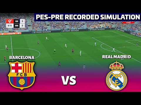 🔴BARCELONA vs REAL MADRID | El Clásico | Spanish Commentary | PES 21 Pre-Recorded Simulation