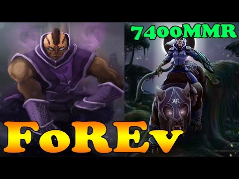 Dota 2 - FoREv 7400 MMR Plays Anti-Mage And Luna - Pub Match Gameplay!