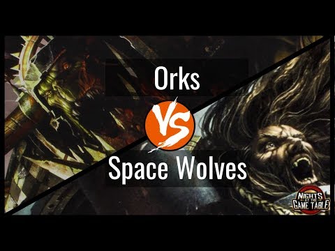 King Slayer: Orks vs Space Wolves - Warhammer 40k Live Battle Report