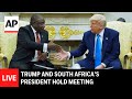 LIVE Trump And South Africa President Cyril Ramaphosa Hold Meeting