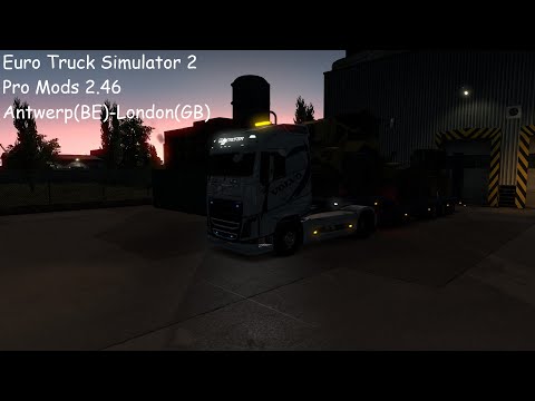 Euro Truck Simulator 2, ProMods 2.46. Antwerp(BE)-London(GB).
