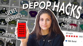 The BEST DEPOP TIPS for selling FAST  *shipping hacks & secret hashtags*  UK