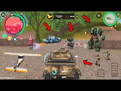 Rope Hero Vice Town - (Rope Hero Fight Army Tank) Monster Truck Jump on Tower - Android Gameplay HD