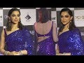 Deepika Padukone L00KS H0T In Blue Saree During Chhapakk Screnning